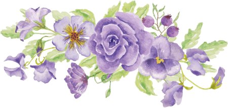 Цветы акварельные