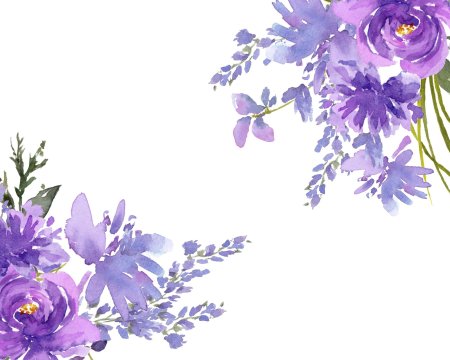Акварельные цветочные рамки