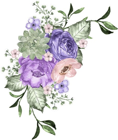 Цветок акварель