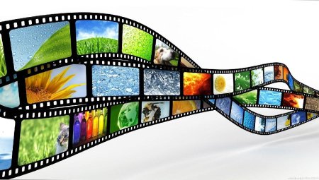 Кинопленка с кадрами из фильмов