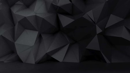 Черный геометрический фон