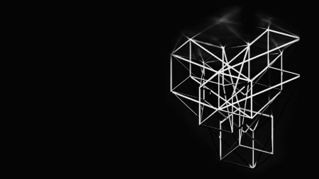 Геометрические фигуры на черном фоне