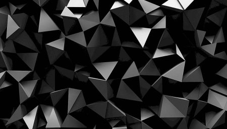 Черный геометрический фон