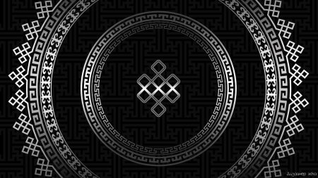 Монгольский орнамент "дугуй хээ"