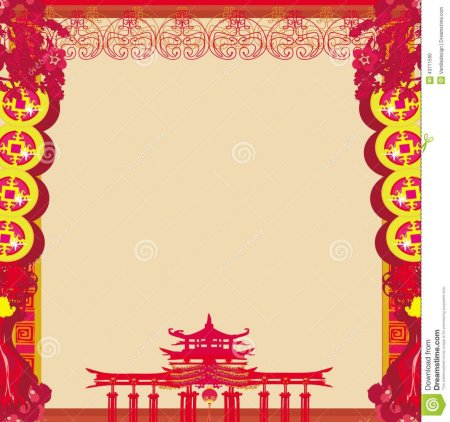 Красивая рамка в китайском стиле