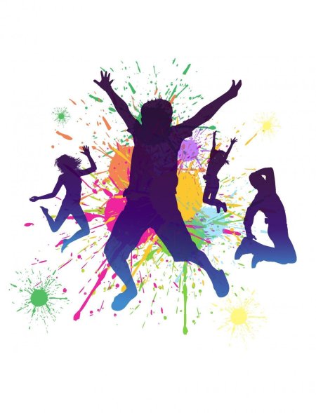 Цветные силуэты