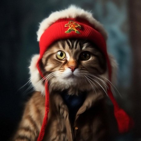 Кот в ушанке ссср
