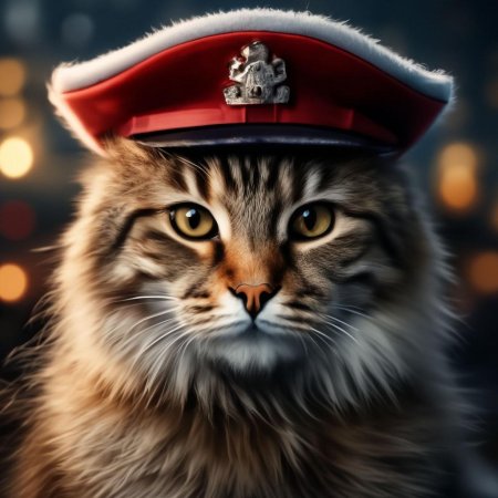 Кот ссср в шапке