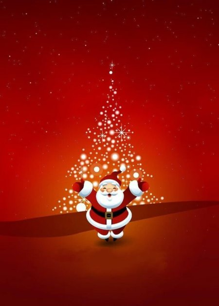 Новогодние обои на телефон