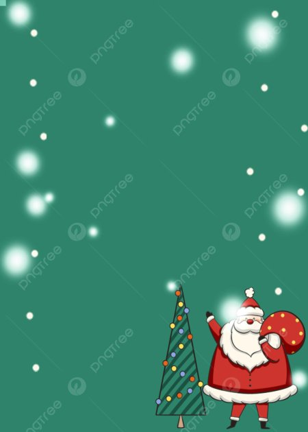 Мультяшный новогодний фон