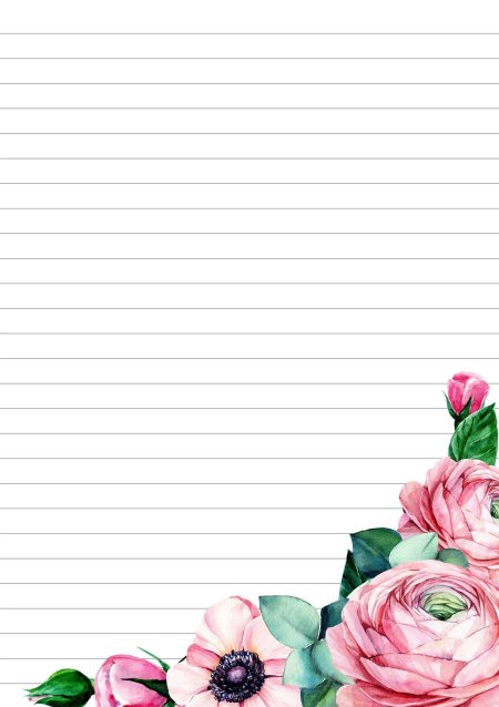 Красивый лист для письма