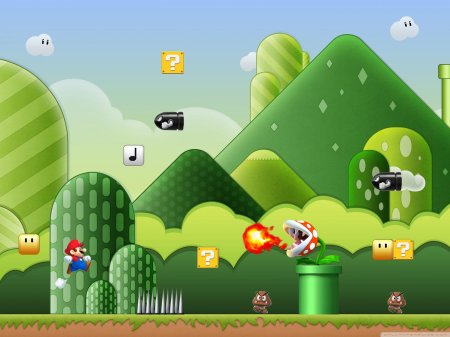 Super mario bros фон