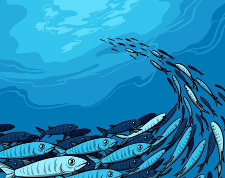 Стилизация рыбы