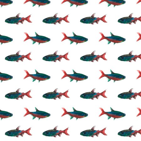 Рыба вектор паттерн