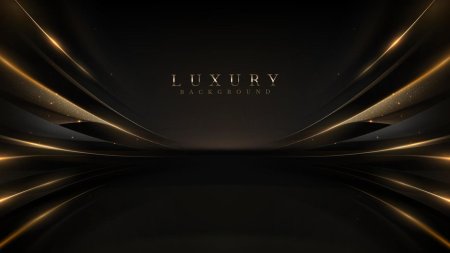 Черно золотой фон