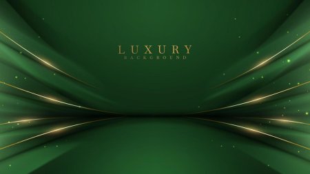 Background Green Gold Luxury