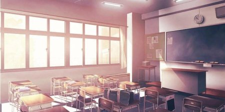 Аниме фон школа класс для гача лайф