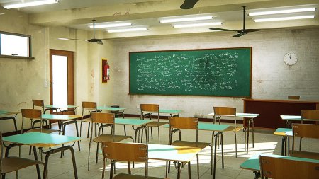 Школьный класс без парт