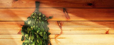 Красивый банный веник