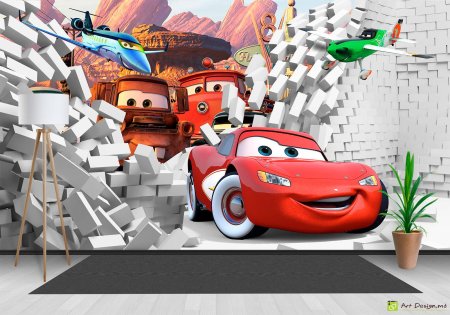 Фотообои / Disney / молния Маккуин