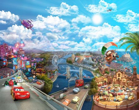 Фотообои / Disney / молния Маккуин