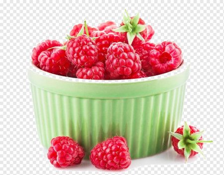 Малина в тарелке