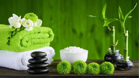 Спа камни и бамбук