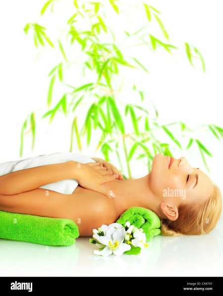 Массаж с цветами