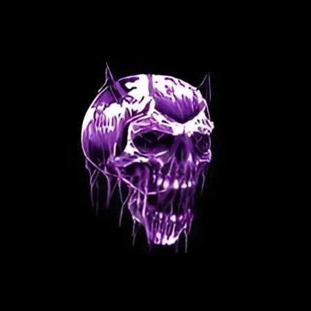 Фиолетовый череп
