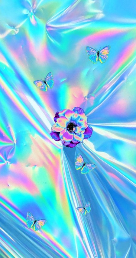 Голубой фон голография