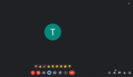 Google meet скриншот