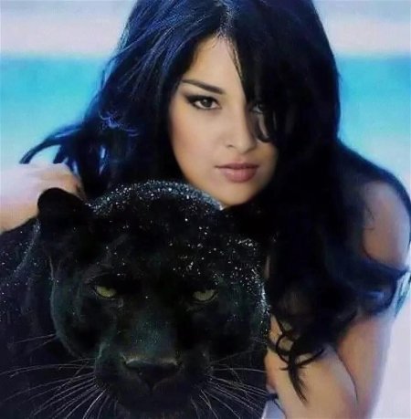 Девушка пантера