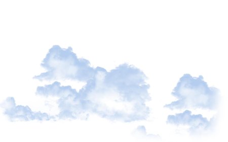 Облака на прозрачном фоне для фотошопа