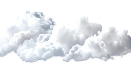 Облака на белом фоне