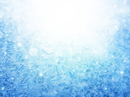 Морозные узоры на белом фоне