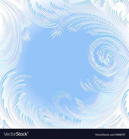 Морозные узоры на прозрачном фоне