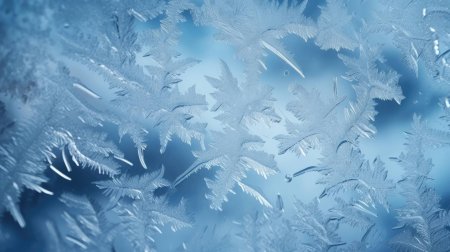 Зимние узоры на окнах