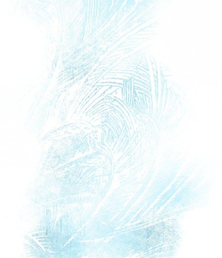 Морозные узоры на прозрачном фоне