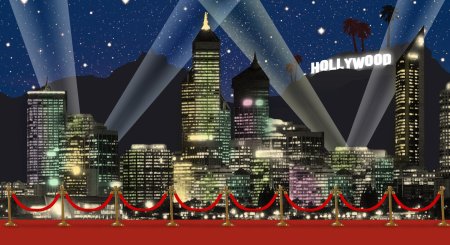Фон Голливуд для фотошопа