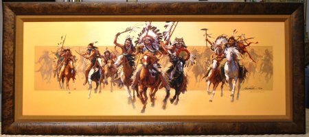 Воины индейцы Сиу