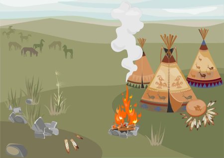 Вигвам индейцев