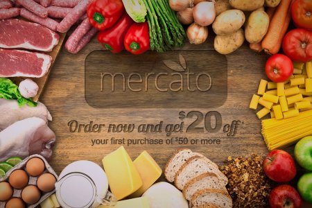 Продуктовый магазин баннер