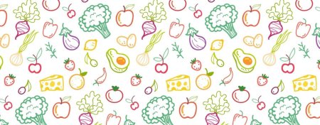 Фон с овощами