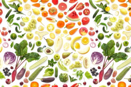 Фрукты овощи фон
