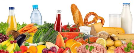 Продукты на белом фоне