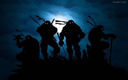 Черепашки ниндзя в темноте