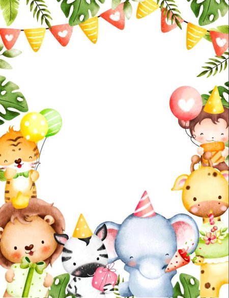 Фон сафари детский