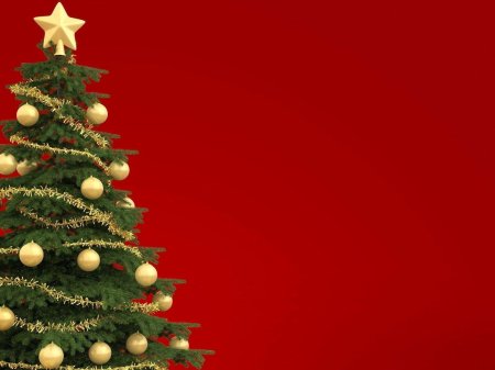 Новогодний фон с елкой