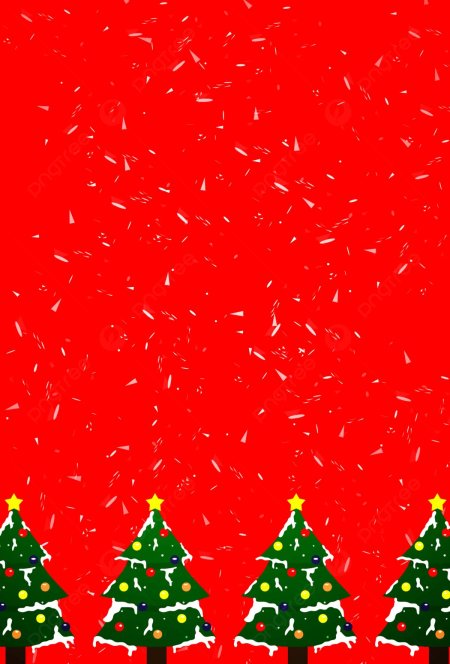 Елка на Красном фоне