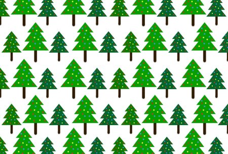 Много елочек